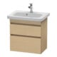 Duravit Waschtischunterschrank Comp DuraStyle 58x36,8cm, Ei Nat, 2 Schubk., wandhängend-1