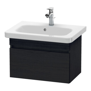 Duravit Waschtischunterschrank Comp DuraStyle 58x36,8cm, Eiche schwarz, 1 Auszug