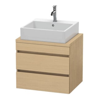 Duravit Waschtischunterschrank Comp DuraStyle 60x47,8cm, Ei Nat, f Kons, 2 Schubkästen