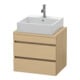Duravit Waschtischunterschrank Comp DuraStyle 60x47,8cm, Ei Nat, f Kons, 2 Schubkästen-1