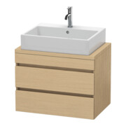 Duravit Waschtischunterschrank Comp DuraStyle 70x47,8cm, Ei Nat, f Kons, 2 Schubkästen