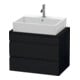 Duravit Waschtischunterschrank Comp DuraStyle 70x47,8cm, Ei sw, f Kons, 2 Schubkästen-1