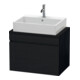 Duravit Waschtischunterschrank Comp DuraStyle 70x47,8cm, Ei sw, für Konsole, 1 Auszug-1