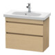 Duravit Waschtischunterschrank Comp DuraStyle 73x36,8cm, Ei Nat, 2 Schubk., wandhängend-1