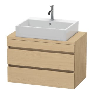 Duravit Waschtischunterschrank Comp DuraStyle 80x47,8cm, Ei Nat, f Kons, 2 Schubkästen