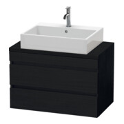 Duravit Waschtischunterschrank Comp DuraStyle 80x47,8cm, Ei sw, f Kons, 2 Schubkästen