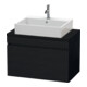 Duravit Waschtischunterschrank Comp DuraStyle 80x47,8cm, Ei sw, für Konsole, 1 Auszug-1