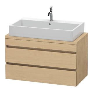 Duravit Waschtischunterschrank Comp DuraStyle 90x47,8cm, Ei Nat, f Kons, 2 Schubkästen