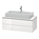 Duravit Waschtischunterschrank Compact L-Cube 102x47,7cm, Ei marm., f Kons, 2 Schub.
