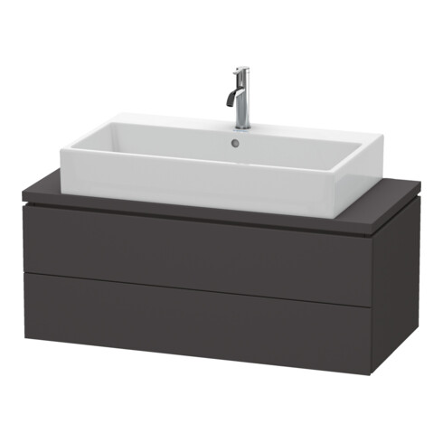 Duravit Waschtischunterschrank Compact L-Cube 102x47,7cm, graph matt, f Kons, 2 Schub.
