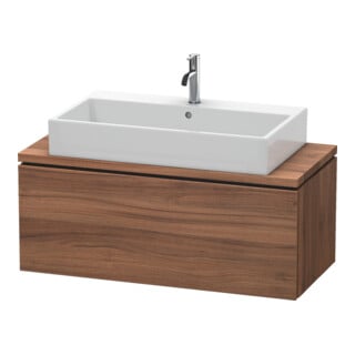 Duravit Waschtischunterschrank Compact L-Cube 102x47,7cm, Nussb Nat, f Kons, 1 Auszug