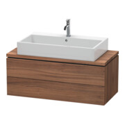 Duravit Waschtischunterschrank Compact L-Cube 102x47,7cm, Nussb Nat, f Kons, 2 Schub.