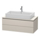Duravit Waschtischunterschrank Compact L-Cube 102x47,7cm, Tau ma, f Kons, 2 Schub.-1