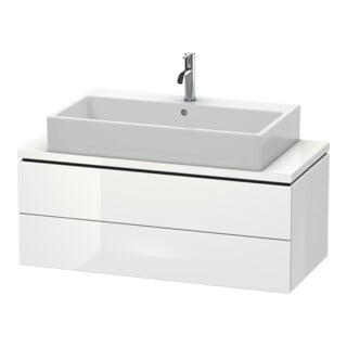Duravit Waschtischunterschrank Compact L-Cube 102x47,7cm, we. hgl, f Kons, 2 Schub.