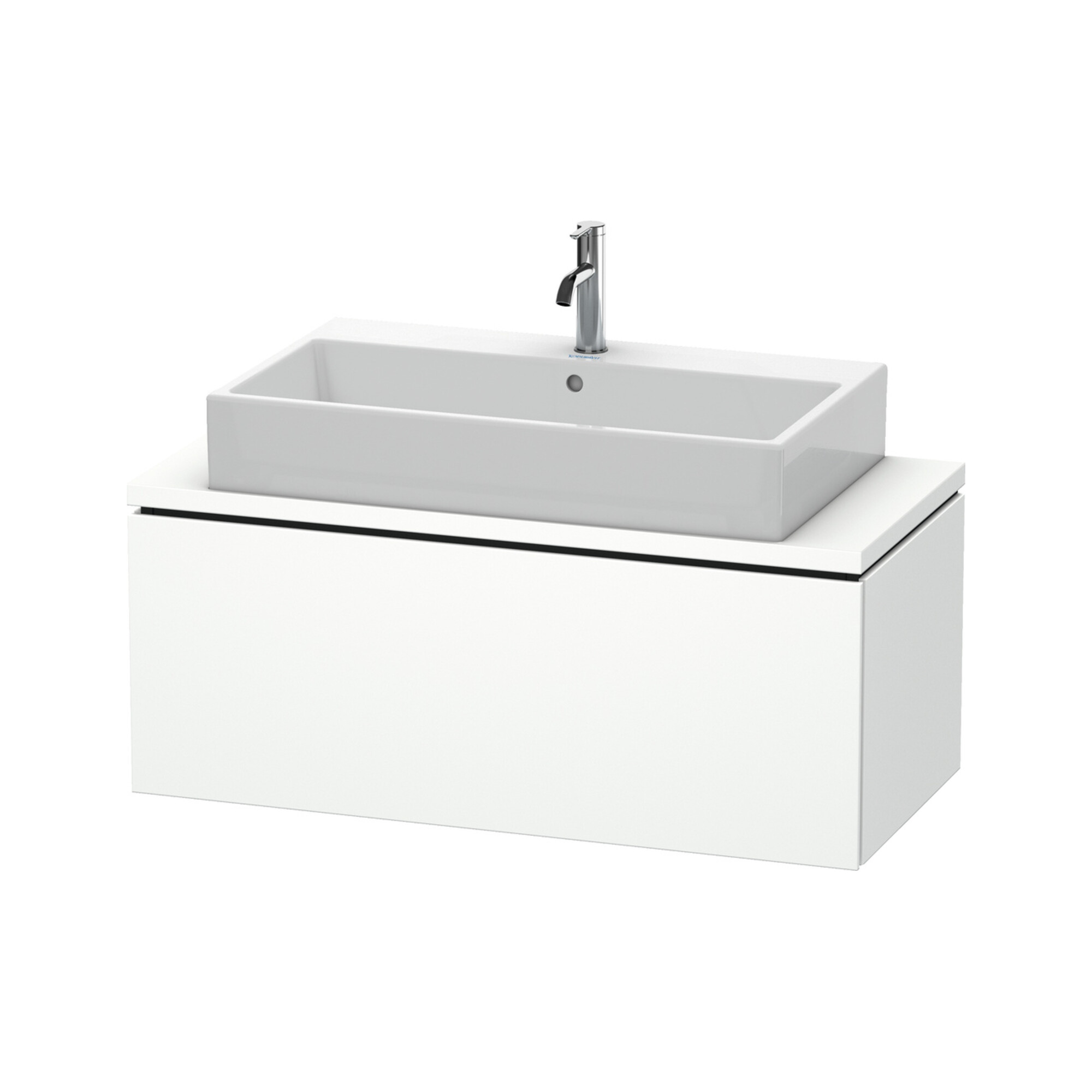 Duravit Waschtischunterschrank Compact L-Cube 102x47,7cm, we. ma, f Konsole, 1 Auszug