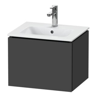 Duravit Waschtischunterschrank Compact L-Cube 52x42,1x40cm, 1 Ausz., wandhängend, graph matt
