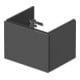 Duravit Waschtischunterschrank Compact L-Cube 52x42,1x40cm, 1 Ausz., wandhängend, graph matt