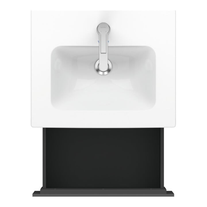Duravit Waschtischunterschrank Compact L-Cube 52x42,1x40cm, 1 Ausz., wandhängend, graph matt