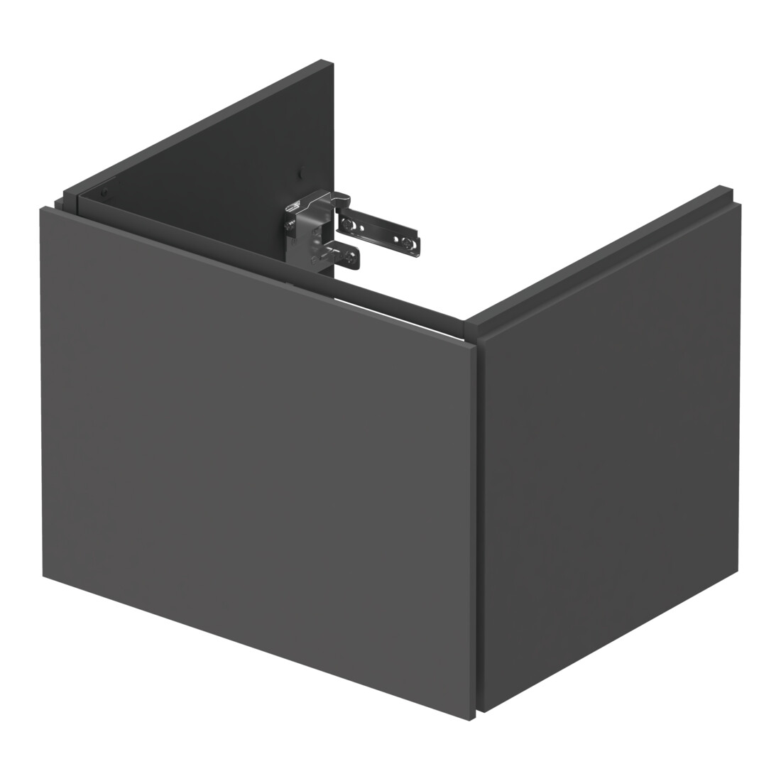 Duravit Waschtischunterschrank Compact L-Cube 52x42,1x40cm, 1 Ausz., wandhängend, graph matt