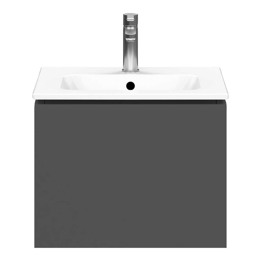 Duravit Waschtischunterschrank Compact L-Cube 52x42,1x40cm, 1 Ausz., wandhängend, graph matt
