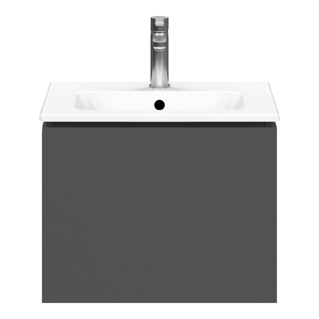 Duravit Waschtischunterschrank Compact L-Cube 52x42,1x40cm, 1 Ausz., wandhängend, graph matt