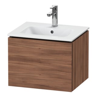 Duravit Waschtischunterschrank Compact L-Cube 52x42,1x40cm, 1 Ausz., wandhängend, Nussb Nat