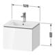 Duravit Waschtischunterschrank Compact L-Cube 52x42,1x40cm, 1 Ausz., wandhängend, sw hgl-4