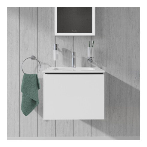 Duravit Waschtischunterschrank Compact L-Cube 52x42,1x40cm, 1 Ausz., wandhängend, we hgl