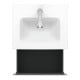 Duravit Waschtischunterschrank Compact L-Cube 52x42,1x40cm, 1 Ausz., wandhängend, we hgl