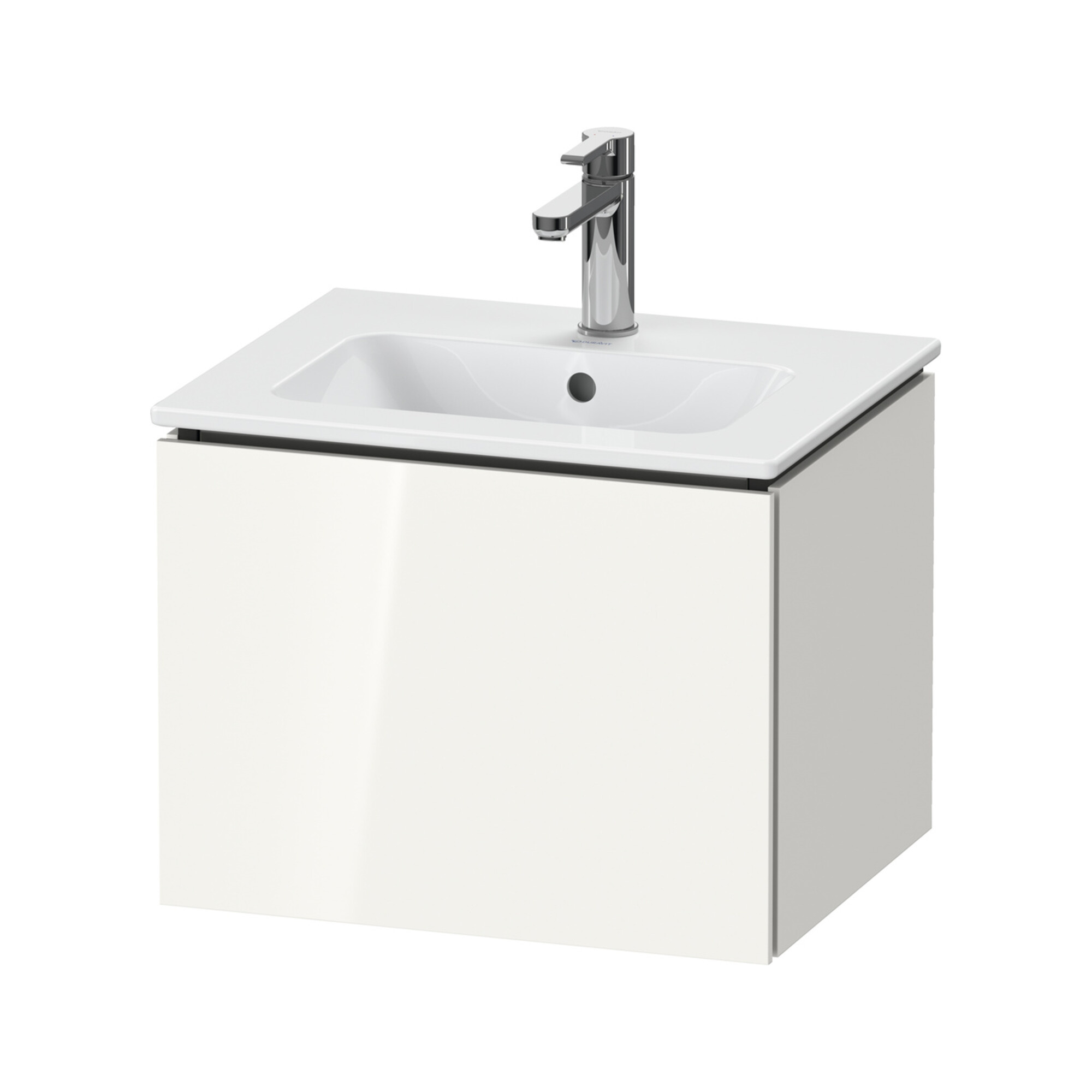 Duravit Waschtischunterschrank Compact L-Cube 52x42,1x40cm, 1 Ausz., wandhängend, we hgl