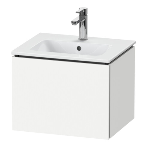 Duravit Waschtischunterschrank Compact L-Cube 52x42,1x40cm, 1 Ausz., wandhängend, weiß matt
