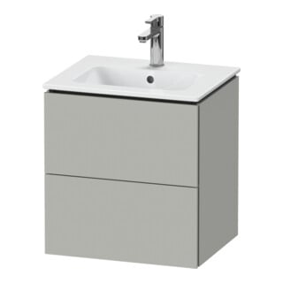 Duravit Waschtischunterschrank Compact L-Cube 52x42,1x55cm, 2 La, wandhängend, betongr ma