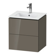 Duravit Waschtischunterschrank Compact L-Cube 52x42,1x55cm, 2 La, wandhängend, flan. Gr hgl
