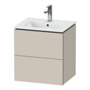 Duravit Waschtischunterschrank Compact L-Cube 52x42,1x55cm, 2 Schub., wandhängend, Tau matt