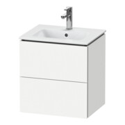 Duravit Waschtischunterschrank Compact L-Cube 52x42,1x55cm, 2 Schub., wandhängend, we. matt