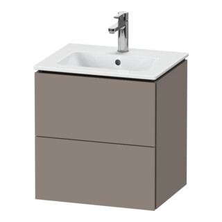 Duravit Waschtischunterschrank Compact L-Cube 52x42,1x55cm, 2 Schubk., wandhängend, bas. ma