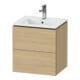 Duravit Waschtischunterschrank Compact L-Cube 52x42,1x55cm, 2 Schubk., wandhängend, Ei natur-1