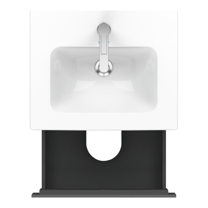 Duravit Waschtischunterschrank Compact L-Cube 52x42,1x55cm, 2 Schubk., wandhängend, graph ma
