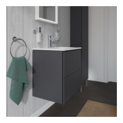 Duravit Waschtischunterschrank Compact L-Cube 52x42,1x55cm, 2 Schubk., wandhängend, graph ma-5
