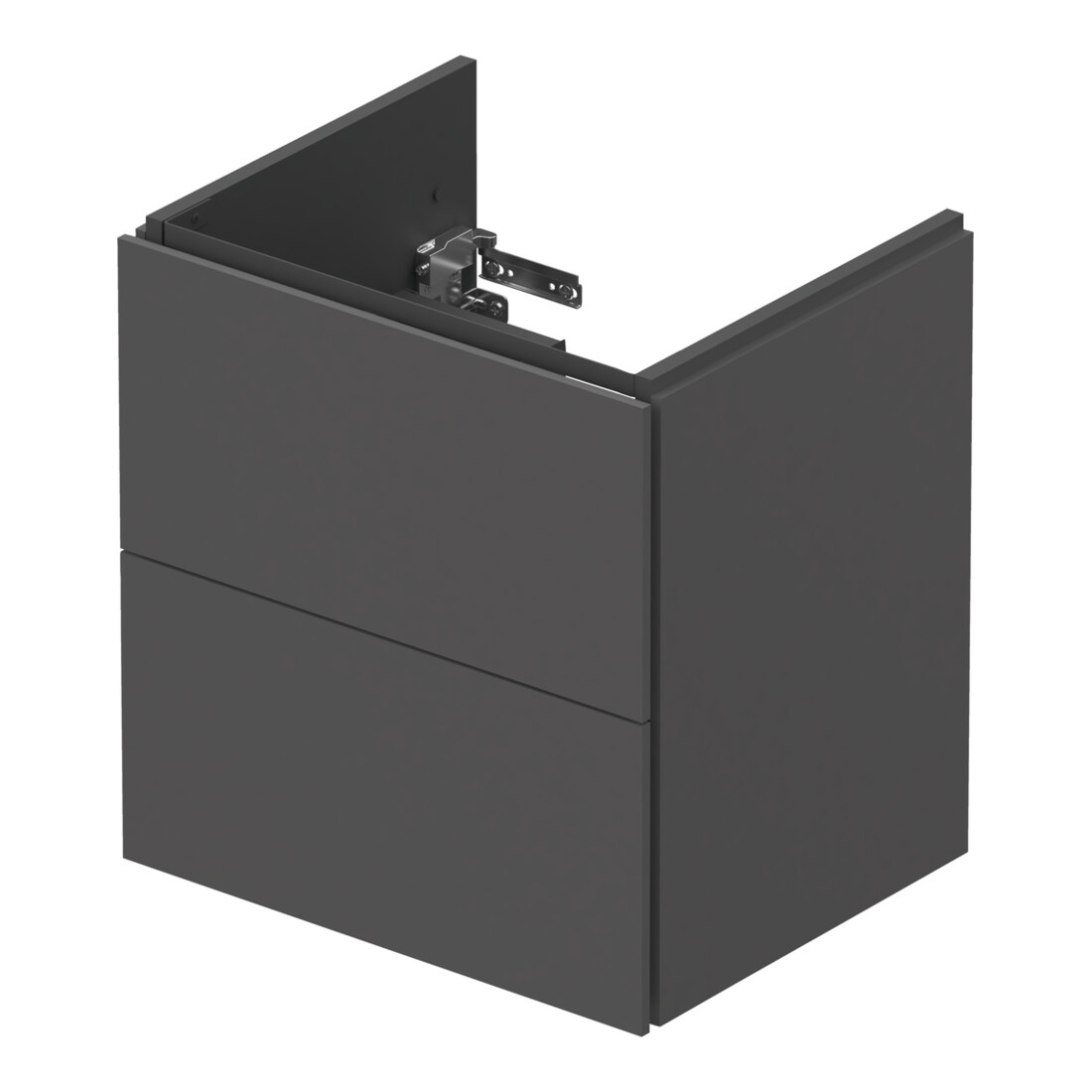 Duravit Waschtischunterschrank Compact L-Cube 52x42,1x55cm, 2 Schubk., wandhängend, graph ma