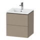 Duravit Waschtischunterschrank Compact L-Cube 52x42,1x55cm, 2 Schubk., wandhängend, leinen-1