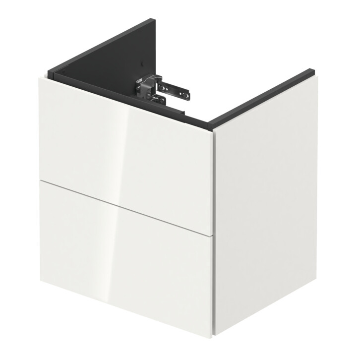 Duravit Waschtischunterschrank Compact L-Cube 52x42,1x55cm, 2 Schubk., wandhängend, we hgl