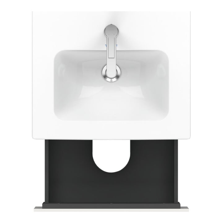 Duravit Waschtischunterschrank Compact L-Cube 52x42,1x55cm, 2 Schubk., wandhängend, we hgl
