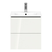 Duravit Waschtischunterschrank Compact L-Cube 52x42,1x55cm, 2 Schubk., wandhängend, we hgl-5