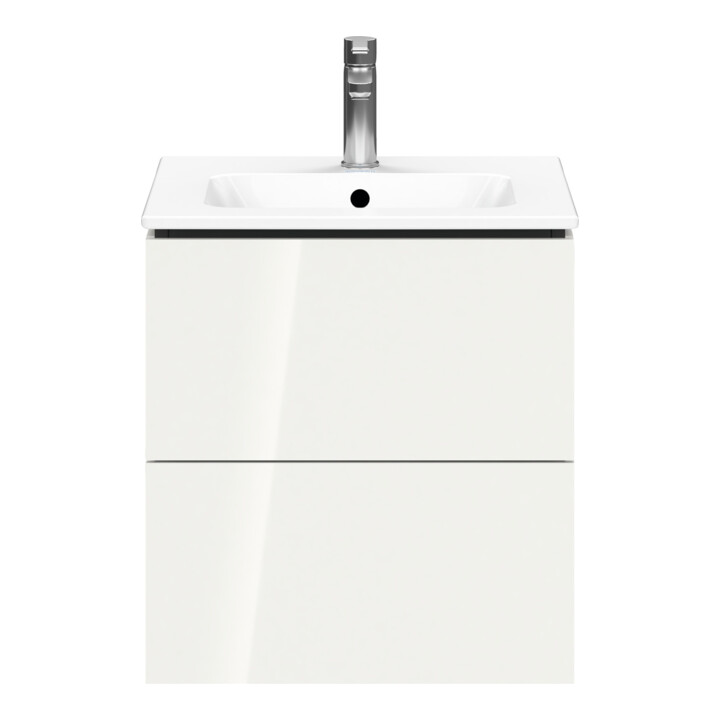 Duravit Waschtischunterschrank Compact L-Cube 52x42,1x55cm, 2 Schubk., wandhängend, we hgl