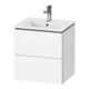 Duravit Waschtischunterschrank Compact L-Cube 52x42,1x55cm, 2 Schubk., wandhängend, we matt-1