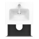 Duravit Waschtischunterschrank Compact L-Cube 52x42,1x55cm, 2 Schubk., wandhängend, we matt-5