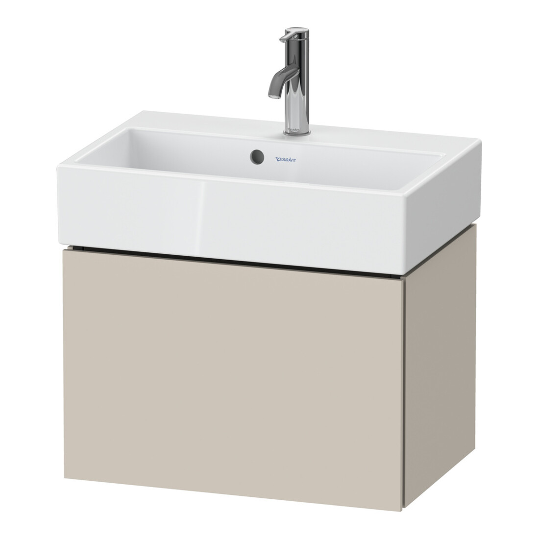 Duravit Waschtischunterschrank Compact L-Cube 58,4x39,1x39,4cm, 1 A, wandhängend, Tau matt