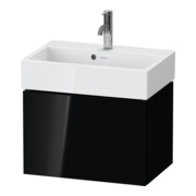 Duravit Waschtischunterschrank Compact L-Cube 58,4x39,1x39,4cm, 1 Ausz., wandhängend, sw hgl