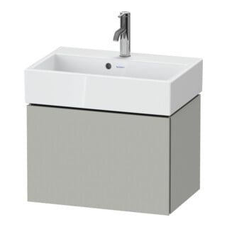 Duravit Waschtischunterschrank Compact L-Cube 58,4x39,1x39,4cm, 1 AZ, wand, betongr ma